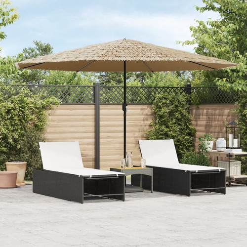 Garden parasol with steel - steel, pole