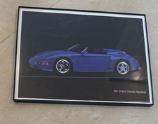 1994 Strosek Porsche Speedster Foto Wall Poster Frame with Crystal 