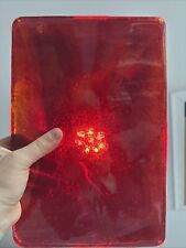 Blenko Dalle de Verre - 6000 - Medium Red with Orange Wisps
