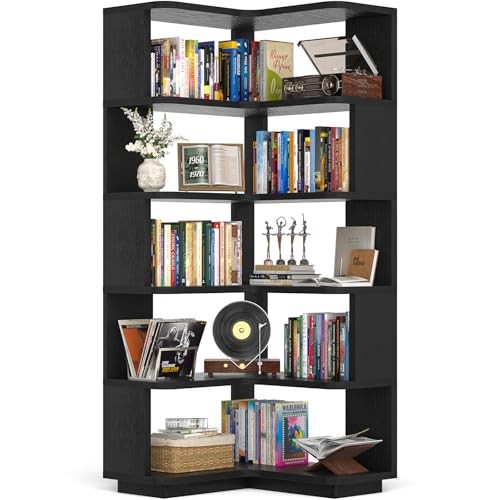 Corner book shelf - -, 6