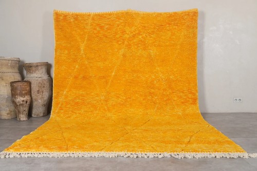 Tapis jaune marocain - tapis,
