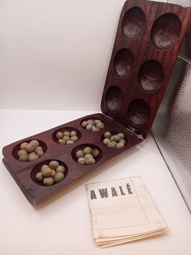 Jeu vintage awale africain - jeu,