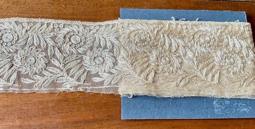 Dentelle ancienne tulle - dentelle,
