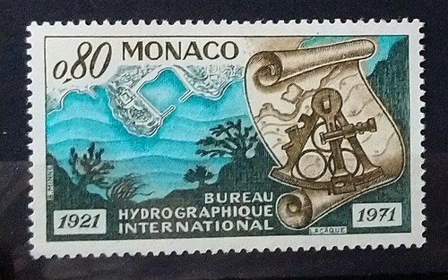 Monaco timbre 861 fond - monaco,