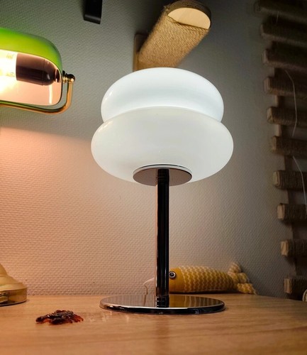 Lampe verre blanc - lampe,