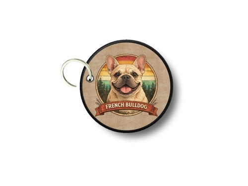 French bulldog embroidered - bulldog,