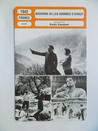Carte fiche cinema 1942 - carte,