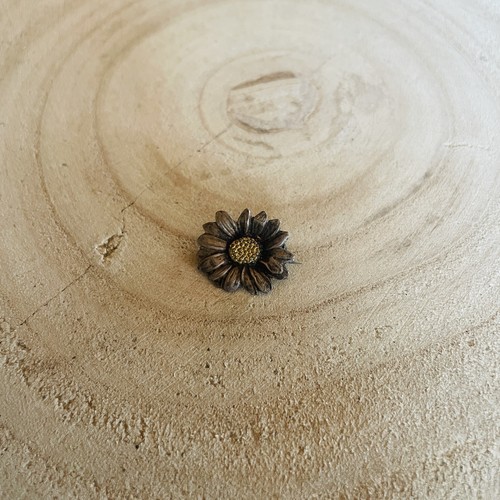 Broche fleur métal vintage - broche,