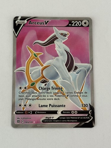 Carte pokémon arceus v - carte,