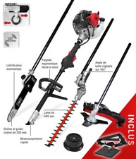 Débroussailleuse thermique 4 en 1 SCHEPPACH élagueuse taille-haie coupe-bordures
