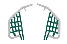 Nerf Bar Pour KTM 450 / 525 XC Quad Nerfbar Blanc Avec Filet Vert