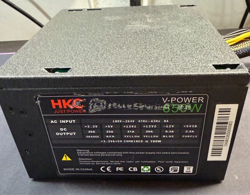 Alimentation hkc 650w 100 - 650w, 100%