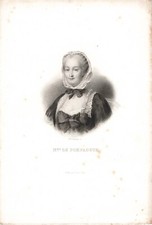 GRAVURE ANCIENNE FURNE PARIS 75 PORTRAIT MAITRESSE LOUIS XV MADAME DE POMPADOUR