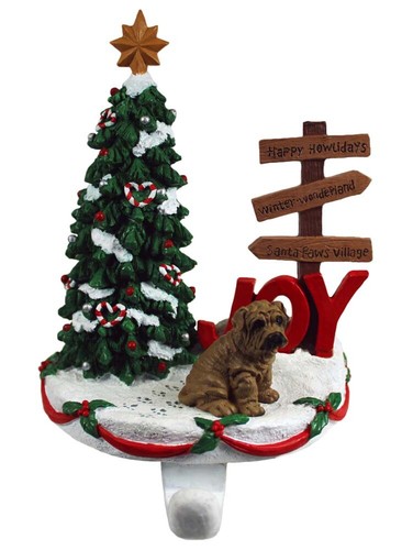 Porte stocking shar pei marron - porte-stocking,
