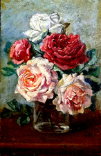 Ancien Tableau Huile sur