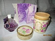 Ancien flacon de parfum violettes de Toulouse Berdoues AVEC  sa boite d'origine
