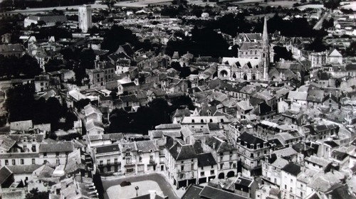 Ancienne photo aérienne - ancienne,