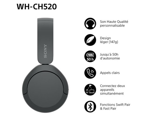 Sony ch520 casque - sony,