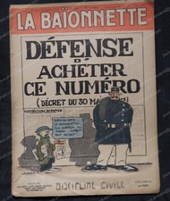 1917 Revue LA BAÏONNETTE N°