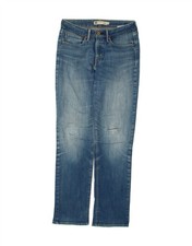 LEVI'S Womens Demi Curve Mid Rise Straight Jeans W30 L32  Blue Cotton BN19