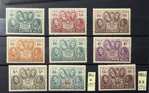 Congo belge 1935 - congo, timbres