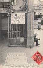 76 ROUEN COMMEMORATIVE PLAQUE JEANNE D'ARC PLACE VIEUX MARCHE - 80922