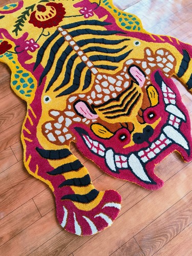 Tapis tigre tibétain - , fait