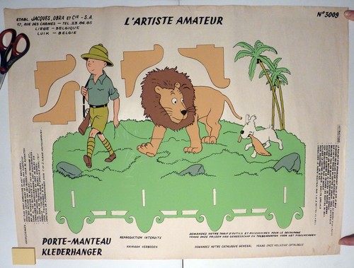 Tintin affiche artiste - tintin,