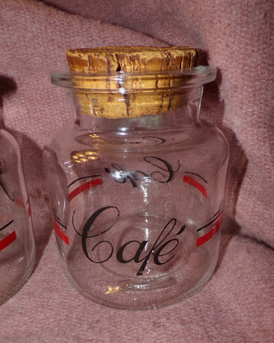 Ancien bocal sucre verre - sucre,