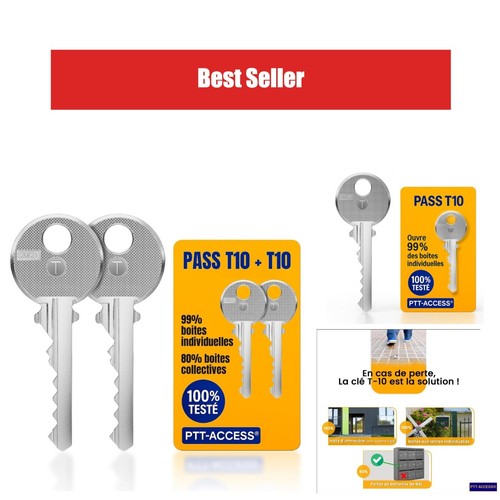 Clé pass ptt t10 - lot, 2
