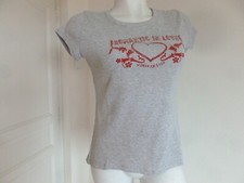 SYMPA T SHIRT COTON GRIS PERLE