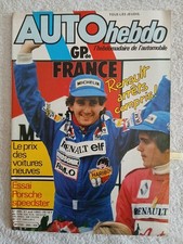 AUTO HEBDO N°365 21/4/1983 GP DE FRANCE PROST PORSCHE SPEEDSTER REPLICA MONZA