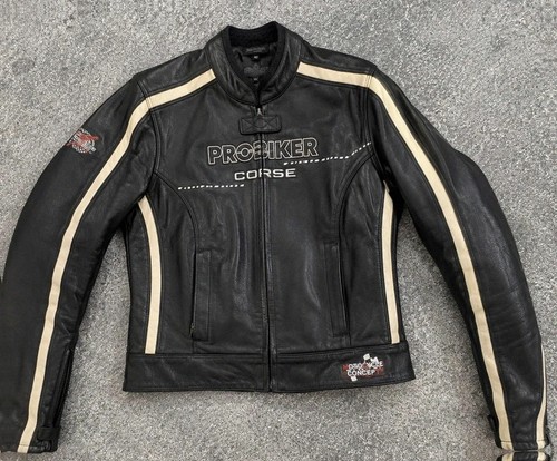 Blouson moto cuir - , véritable