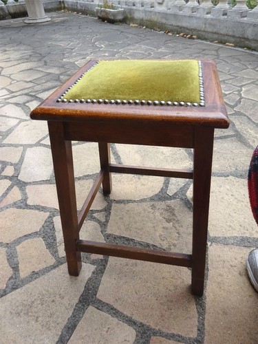 Ancien pouf tabouret - tabouret, piano