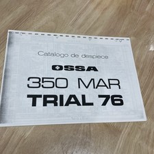 Ossa moto 350 MAR trial 76 catalogue liste pièce détachée