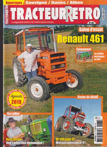 Tracteur retro renault - retro, n°68