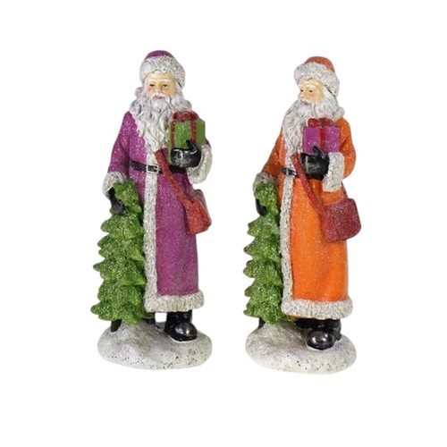 Père noël magenta orange - noël, magenta-orange