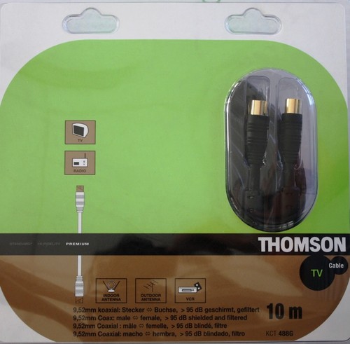 Câble antennes thomson 10m - câble,