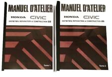 Manuels d’Atelier Workshop Honda Civic 4g 88-91