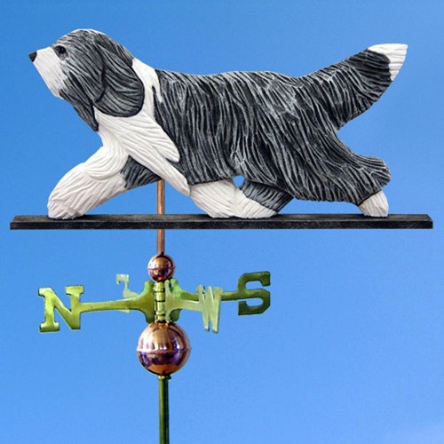 Bearded collie main sculpté - collie,