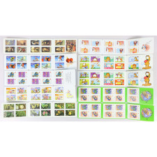 LOT DE 10 CARNETS AUTOADHÉSIFS PLIÉS DE 10 TIMBRES NEUFS À VALIDITÉ PERMANENTE