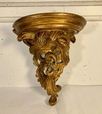 Console en bois et stuc doré