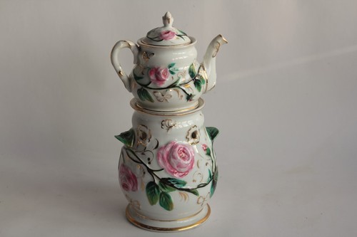 Tisanière porcelaine roses - tisanière,