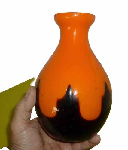 Joli vase pate de verre - vase,