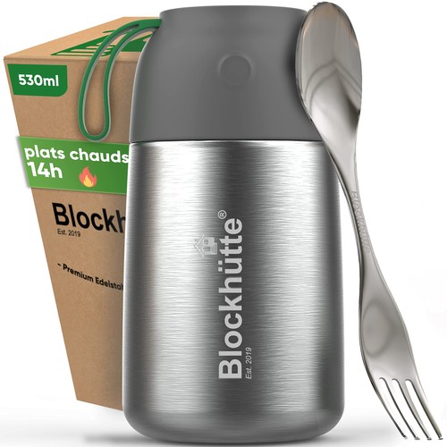 Boite isotherme 530ml inox - 530ml, en