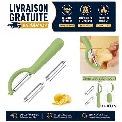 éplucheur légumes avec 2 - Éplucheur,