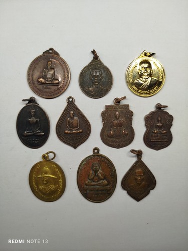 Lot phra rian - phra, médaille
