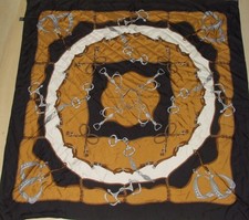 VINTAGE WOMEN'S 100% PURE SILK SILK SILK SOIE SCARF (885) 88cm x 88cm