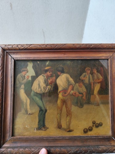 Ancienne huile sur toile - ancienne,