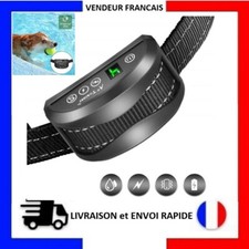 Collier Anti-aboiement Chien 3 Modes IP65 Rechargeable Sangle Réglable 19-60 cm